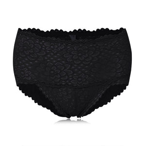 Women High Waist Bamboo Fiber Underwear Briefs Sexy Slim Underwear Panties Thong Lace Hollow Out Ladies Panties Seamless Briefs